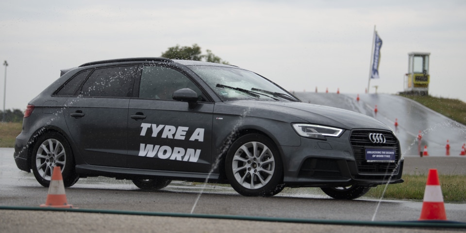Audi A3 conduite circuit mouillé Michelin Vienne